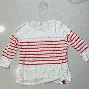 KULE The Malibu tee (size L; Poppy/White)